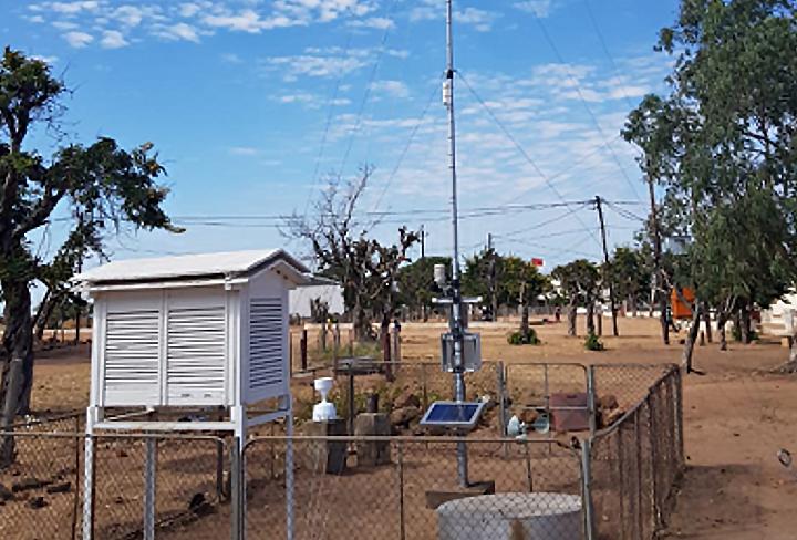 An Automatic Weather Station installed in Mozambique